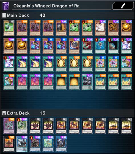 Winged dragon of ra deck - Jan 25, 2022 · The Winged Dragon of Ra is my favorite Yu-Gi-Oh card, and finally being able to use the Egyptian God Card Support makes me happy. Jumping into some ranked on... 